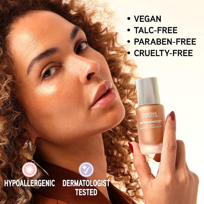 Bronze Booster™ Glow Activated Bronzing Primer - Sun Grip Formula for Radiant Skin