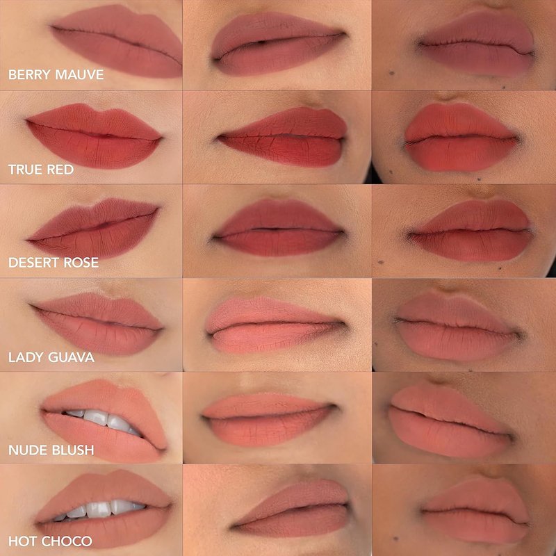 Melting Lip Powder - Vegan Lip Tint with Long-Lasting Weightless Stain | Matte Finish (Desert Rose, 0.07 oz)