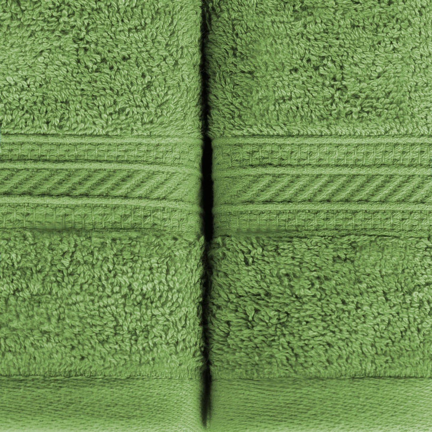 Superior Long Staple 100% Combed Cotton 700GSM 2-Piece Solid Bath Sheet Set for Bathroom, Shower, Kitchen-Super Soft, Plush, Highly Absorbent, Assorted 2-Piece Bath Seets, Green Essence