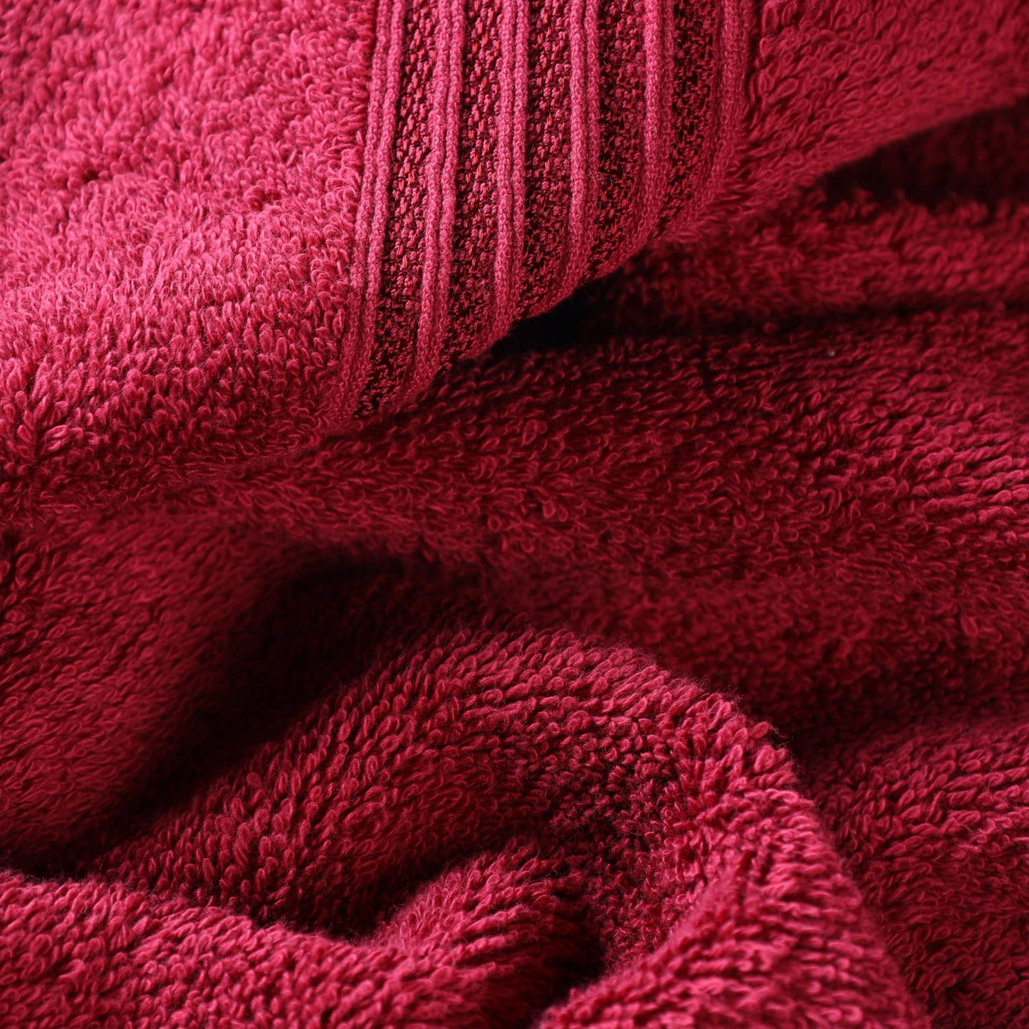 Superior Egyptian Cotton 10-Piece Face Towel Set , Small Towels For Facial, Spa, Quick Dry, Absorbent Towels, Bathroom Accessories, Guest Bath, Home Essentials, Washcloth, Airbnb, Burgundy