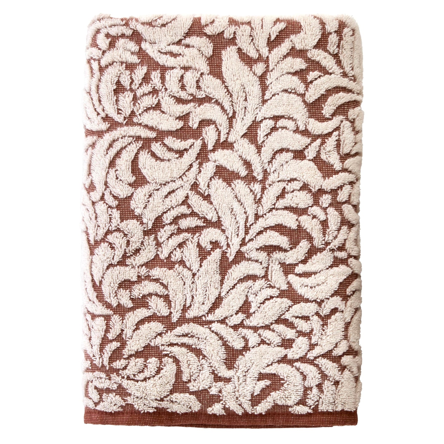 SKL Home Renan 100% Turkish Cotton Premium Bath Towel, 600 GSM, Soft & Absorbent Jacquard, Clay Oxford