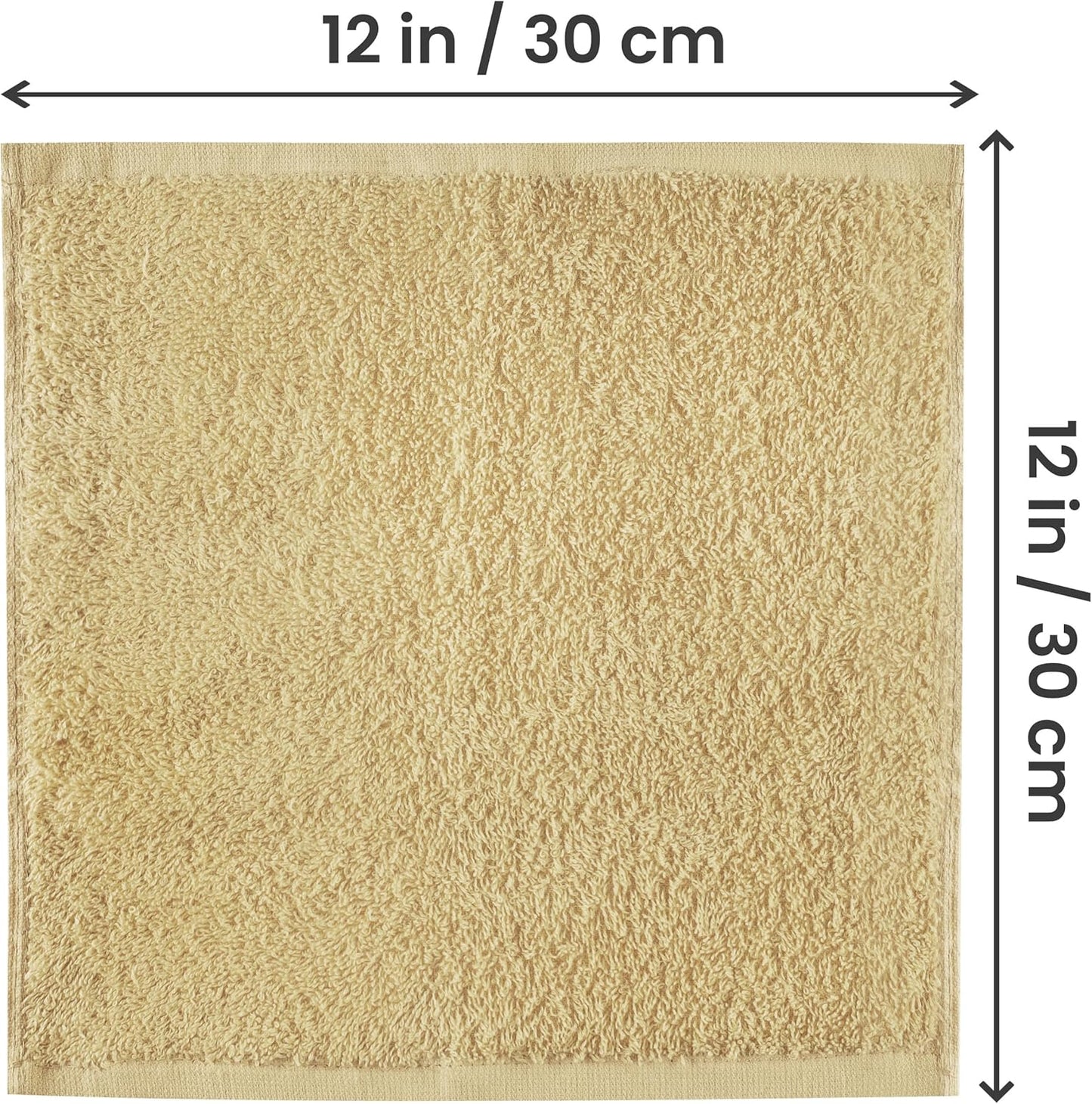 Utopia Towels 24 Pack Cotton Washcloths - Premium 100% Ring Spun Cotton, Highly Absorbent, Soft White Face Cloths