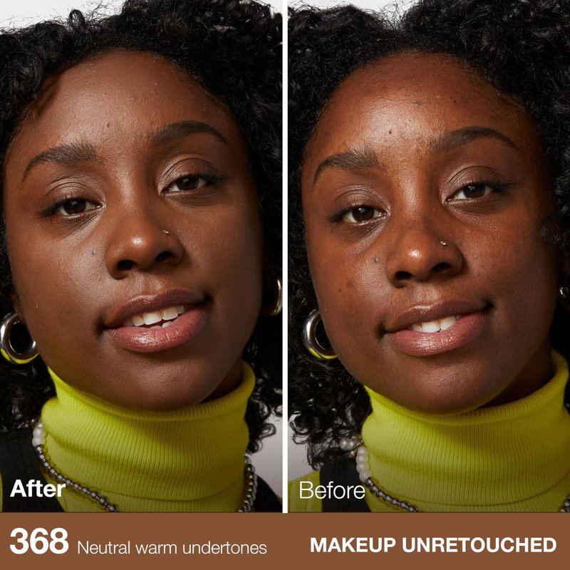 Maybelline New York Fit Me Matte + Poreless Liquid Foundation, Pouch Format, 368 Deep Golden, 1.3 Ounce