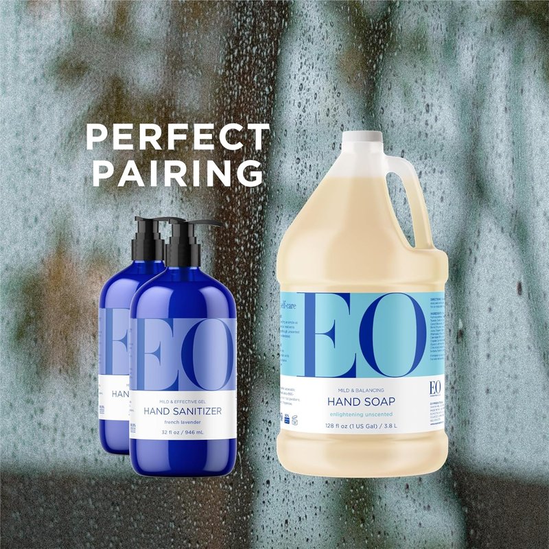 EO Liquid Hand Soap Refill - Unscented, 1 Gallon | Perfect for Kitchen & Bathroom Use