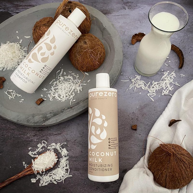 Coconut Milk Shampoo & Conditioner Set | Vegan, Cruelty-Free, Intense Hydration - Zero Sulfates & Parabens