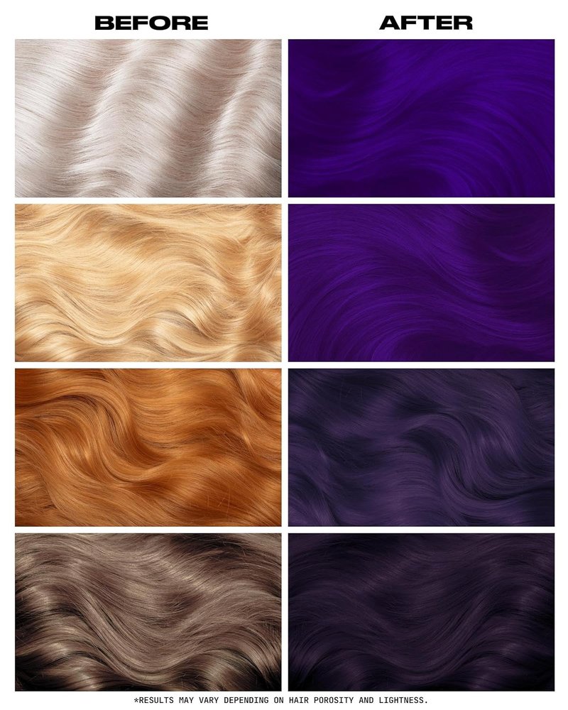 Lunar Tides Semi-Permanent Hair Color - Dark Violet, 8 fl. oz. | 43 Vibrant Shades Available