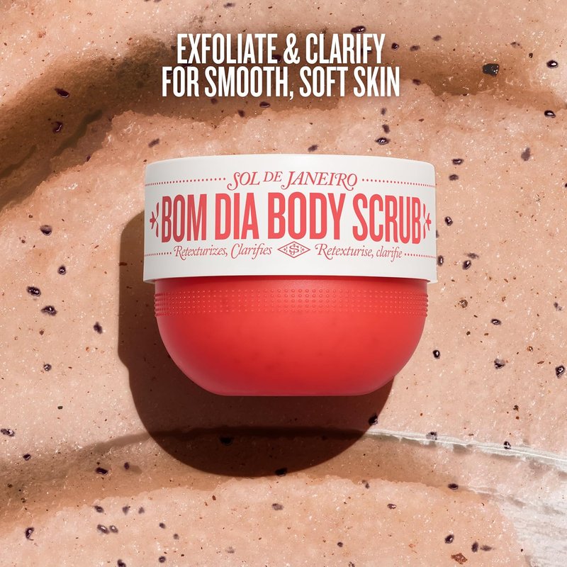 Bom Dia Bright Body Scrub - Exfoliating & Hydrating Formula | 220g/7.8 oz