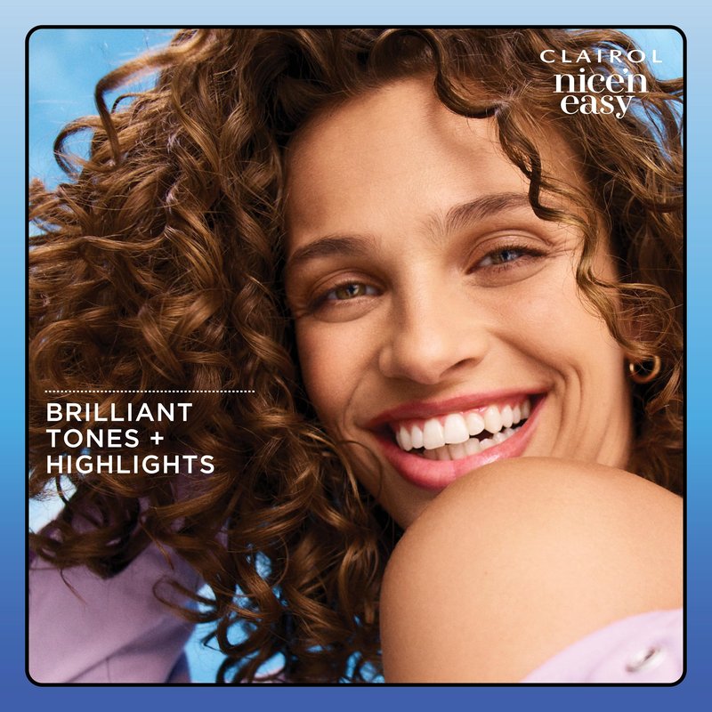 Clairol Nice'n Easy Permanent Hair Dye, 6G Light Golden Brown | 100% Gray Coverage | Long‑Lasting, Natural‑Looking Color & Shine | Pack of 1