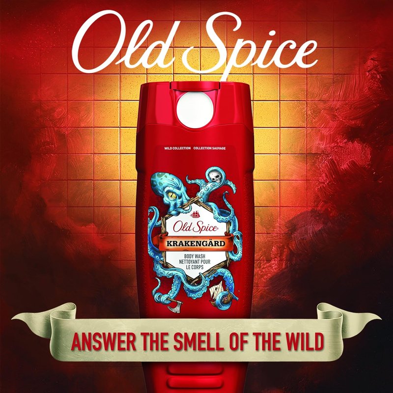 Old Spice Wild Body Wash - Invigorating Scent, 16 Fl Oz | Refreshing Cleanse