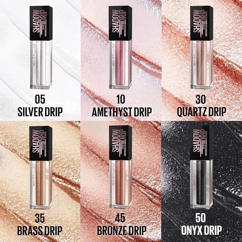 MAYBELLINE Shadow Drip Eye Tint - High-Impact Liquid Eyeshadow in Amethyst Drip | 16HR Lightweight Shimmer