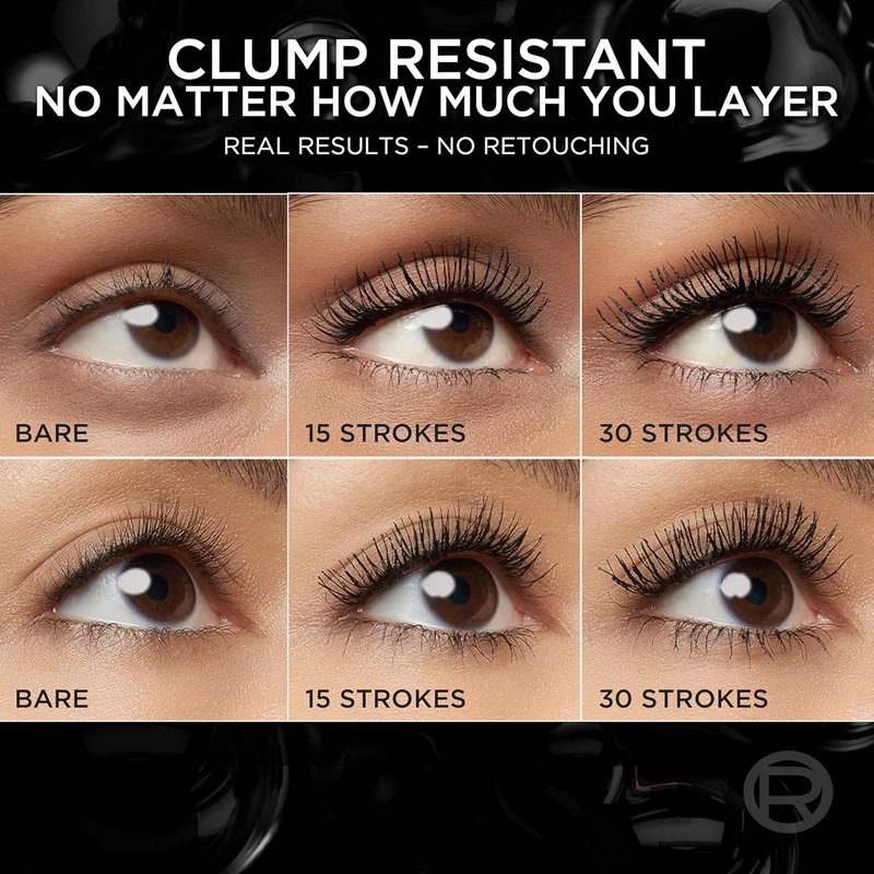 L'Oreal Paris Paradise Mascara - Volumizing & Lengthening, Clump Resistant | Washable Black, 0.33 Fl Oz
