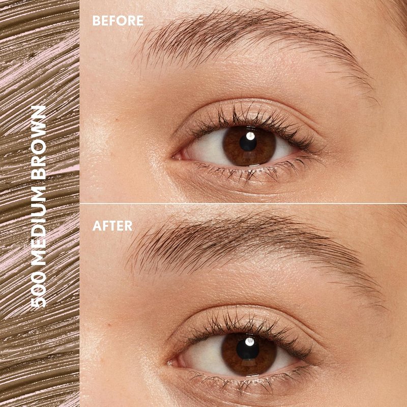 CoverGirl Clean Fresh Brow Gel - Medium Brown, Long-Lasting Vegan Formula for Natural-Looking Brows | 0.18oz