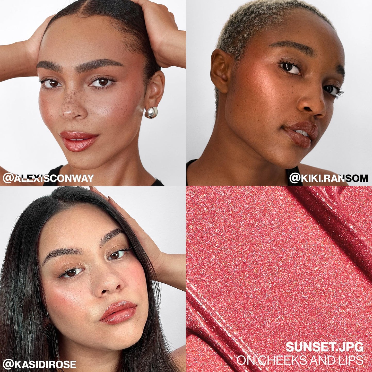 Smashbox Lit Stx Cream Blush & Highlighter | 2-in-1 Dewy Multi Stick | Blush Stick for Cheeks & Lips, Sunset.jpg, 0.1 Ounce