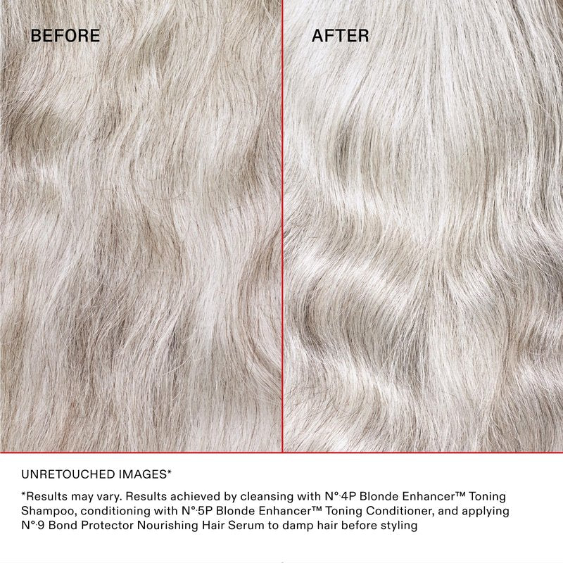 Olaplex Nº.4P Blonde Enhancer Purple Toning Shampoo: Neutralizes Brassiness & Strengthen | Repairs Damages & Hydrates Hair | For Coily, Curly, Straight, and Wavy, 250 mL / 8.5 Fl. Oz.