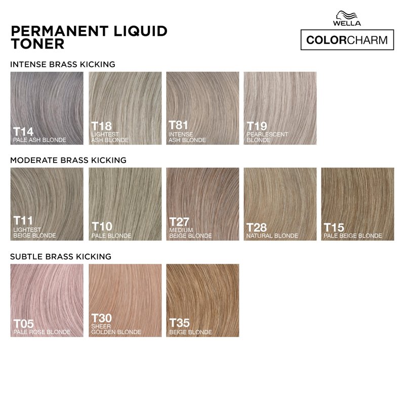 COLORCHARM Permanent Liquid Toners| Neutralize Brass| Free of Parabens| Vegan| T05 Pale Rose Blonde| 1.4 Fl Oz