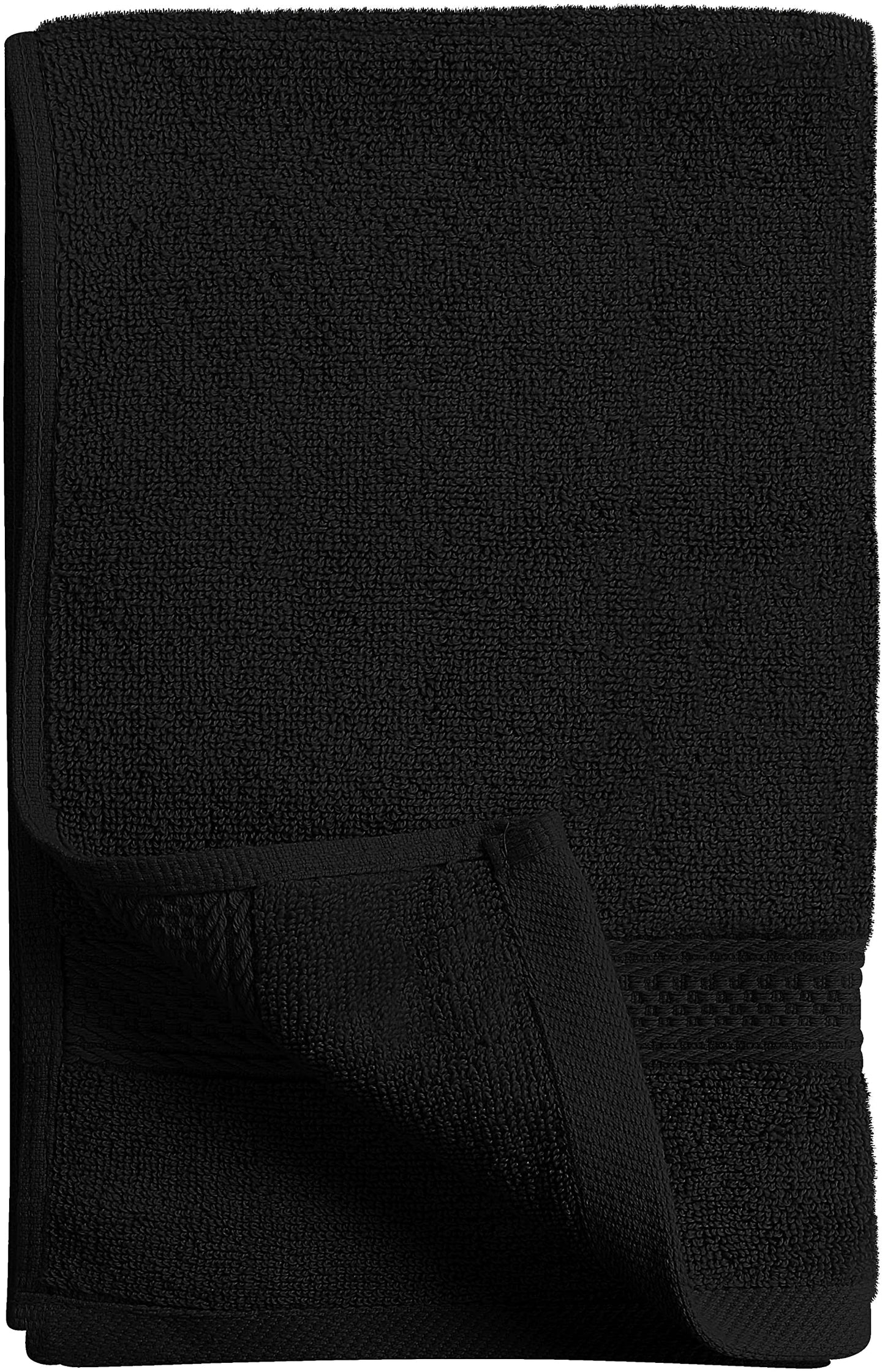 Utopia Towels 6 Pack Premium Hand Towels Set, 16 by 28 inches, 100% Ring Spun Cotton, Ultra Soft and Highly Absorbent 600GSM Towels for Bathroom, Gym, Shower, Hotel, and Spa, Black