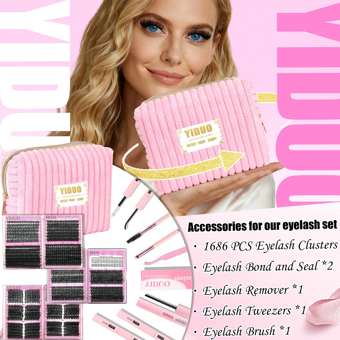 YIDUO Volume Lash Clusters Kit
