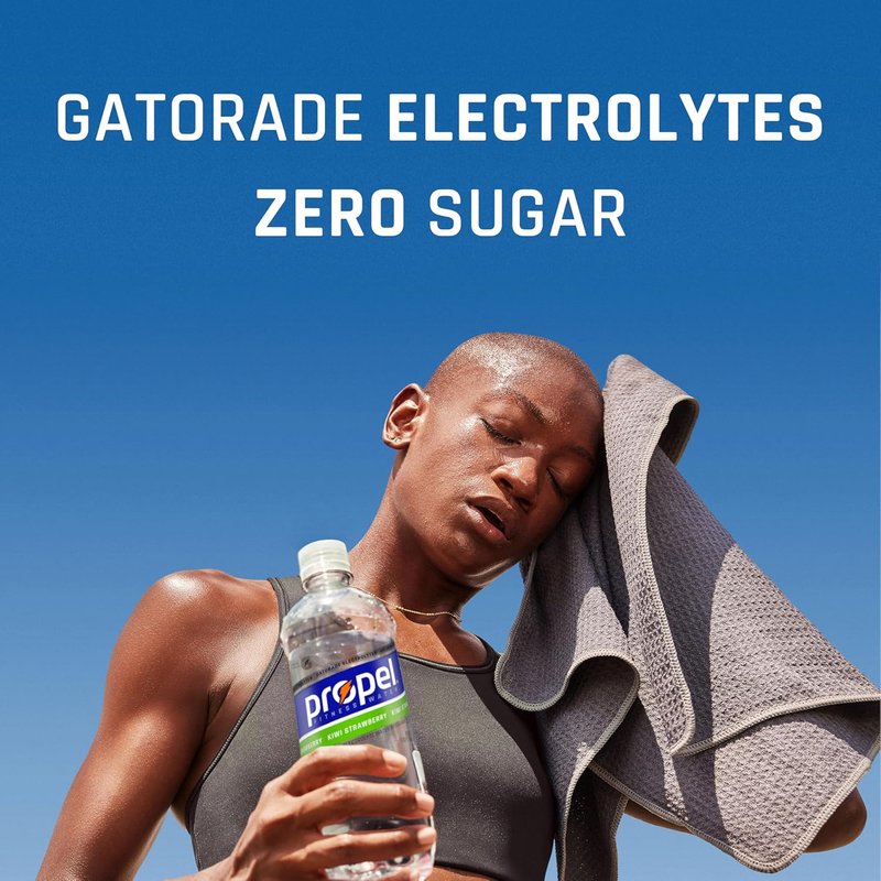 Propel Kiwi Strawberry Electrolyte Water - Zero Calorie Hydration | 16.9 Fl Oz (12 Pack)