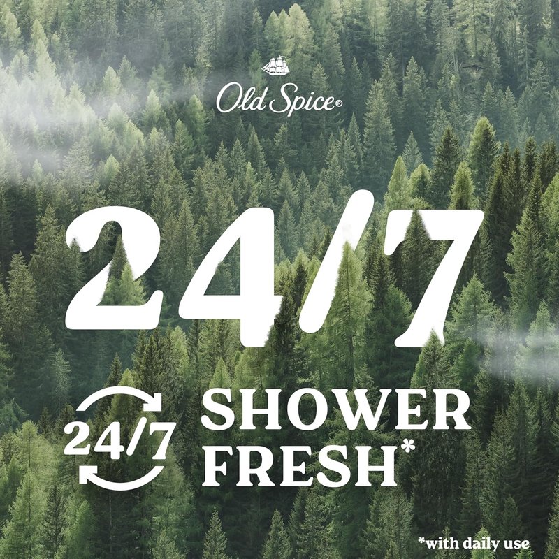 Old Spice Body Wash for Men - 24/7 Fresh Cleanse with Timber & Sandalwood Scent | 30 oz (Pack of 4)
