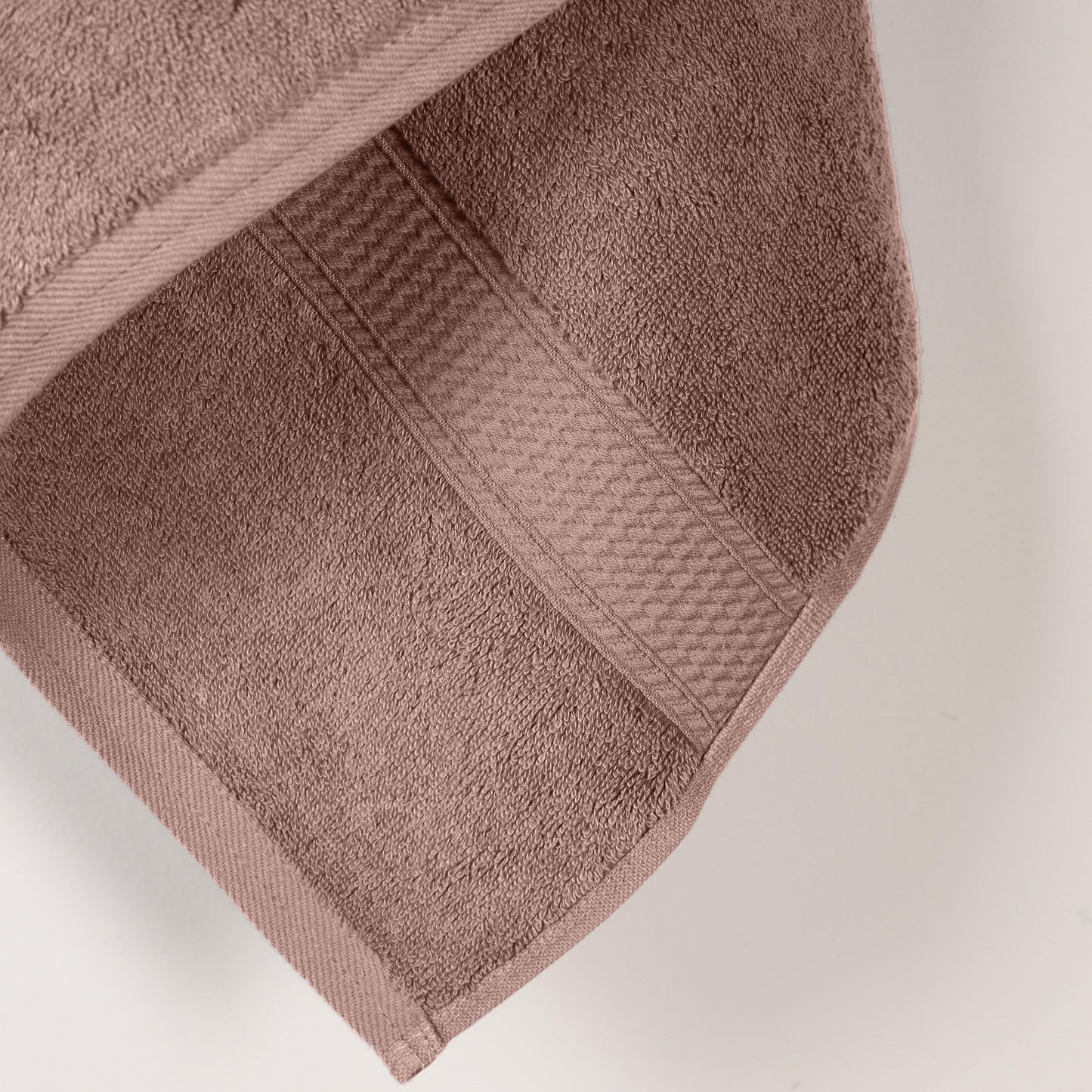 Superior Egyptian Cotton Plush Absorbent, Bath Towel Set of 2, Muted Mauve