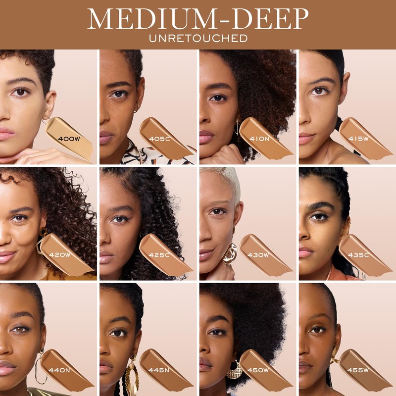 Lancôme Teint Idole Ultra Wear Natural Matte Foundation- Longwear, Medium-Full Coverage, Natural Finish, Waterproof & Hydrating - Natural Matte Finish - 450W (Medium-Deep Skin, Warm/Golden Undertones), 1 Fl Oz