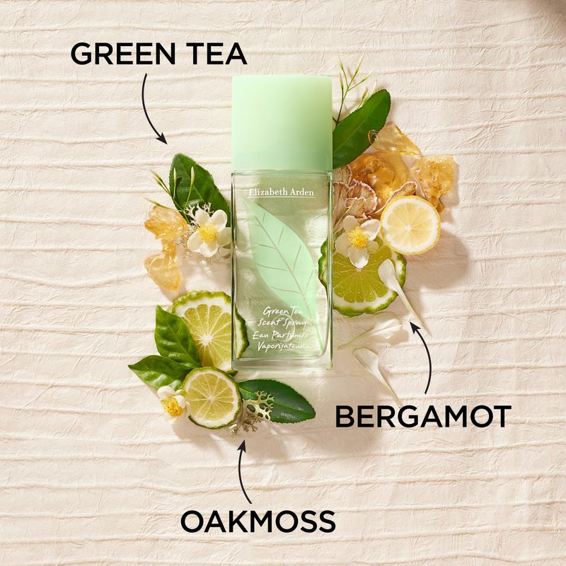 Elizabeth Arden Green Tea Women's Perfume Fragrance, Fresh & Floral Parfum with Notes of Bergamot, Tea and Oakmoss, Eau de Toilette, 3.3 Oz