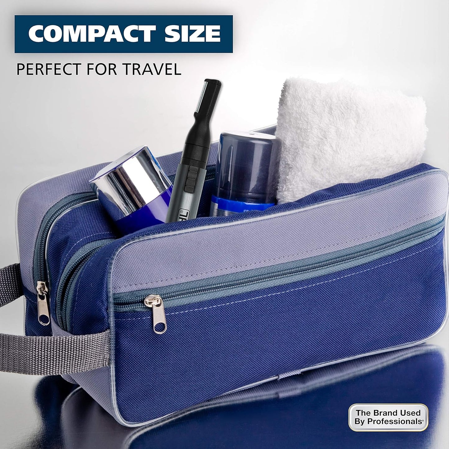 Wahl Micro Groomsman Personal Trimmer - Battery Powered Facial Detailing Tool | Rinseable & Interchangeable Heads