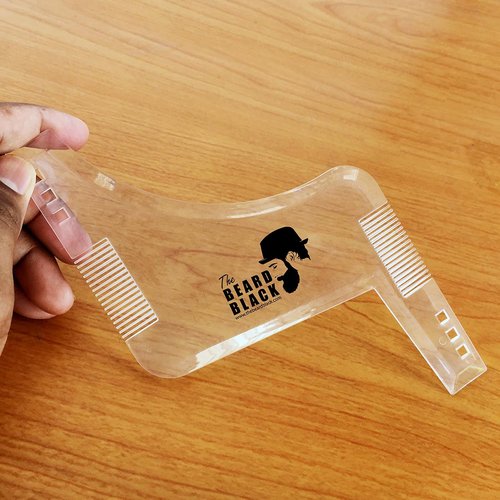 The BEARD BLACK Beard Shaping & Styling Tool with Inbuilt Comb, Perfect for Line Up & Edging, Use with Beard Trimmer or Razor