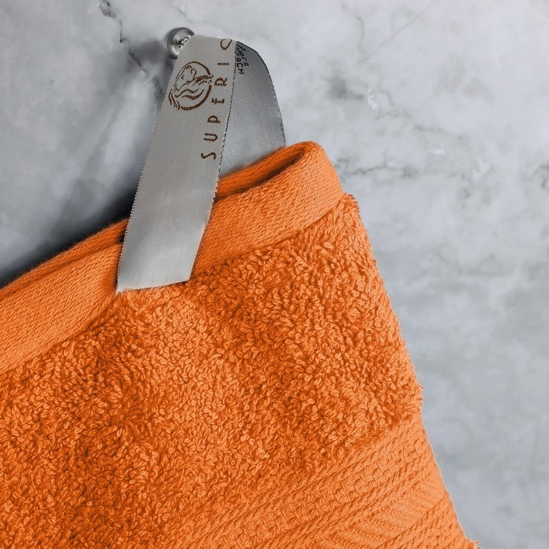 Superior Long Staple 100% Combed Cotton 700GSM 8-Piece Solid Towel Set for Bathroom, Shower-Super Soft, Plush, Assorted 8-Piece Towels, 4 Face/Washcloths, 2 Hand Towels, 2 Bath Towels, Sandstone