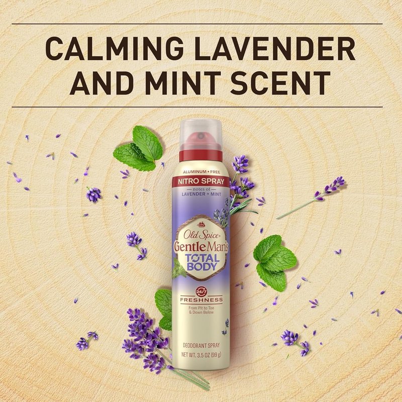 Old Spice Whole Body Deodorant - Lavender + Mint, Aluminum-Free, 24/7 Freshness | 3.5 oz (Pack of 3)