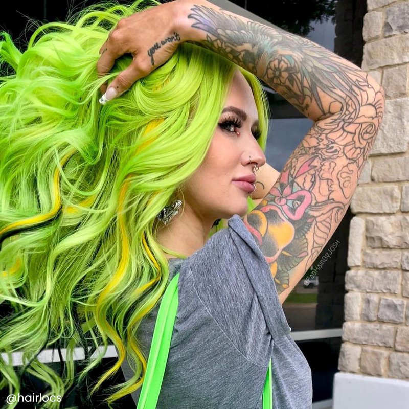 Arctic Fox Semi-Permanent Hair Dye, Vegan & Cruelty-Free, Ammonia-Free, Conditioning, Vibrant Green Hair Color, Space Cowgirl, For Pre-Lightened Hair, 8 Fl Oz