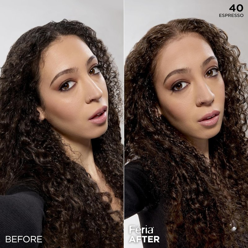 L'Oreal Paris Feria Hair Color - Multi-Faceted Shimmering Permanent Dye, 40 Espresso, 1 Kit