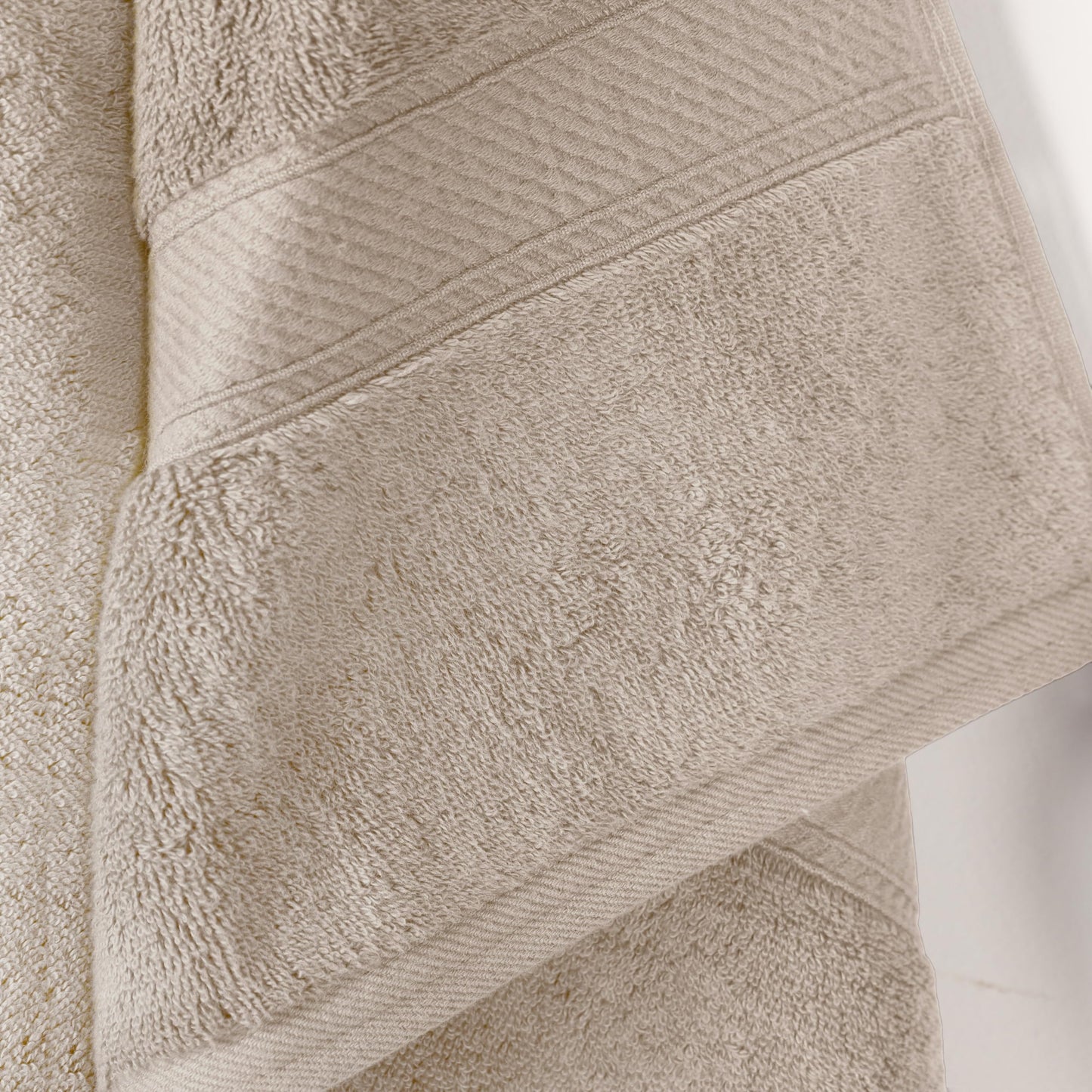 SUPERIOR Egyptian Cotton Plush & Absorbent, Bath Towel Set of 2, Stone