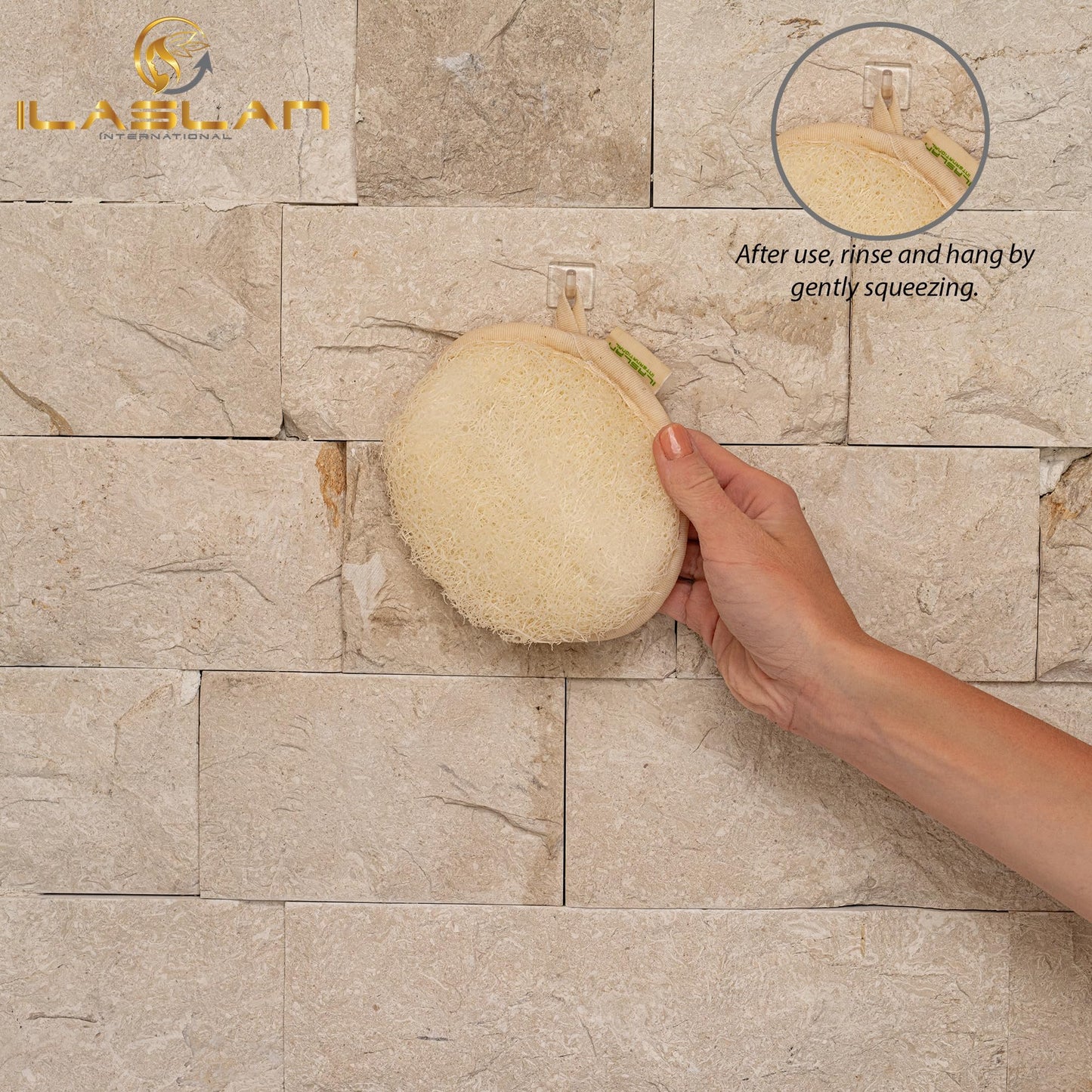 Natural Loofah for Men or Women, The Ultimate Men's Loofah Body Scrubber Made with Natural Egyptian Shower luffa Sponge, Bath Shower Sponge lufas for Men & Women, 2 Loofa Pads & 1 Goat Milk Bath Soap