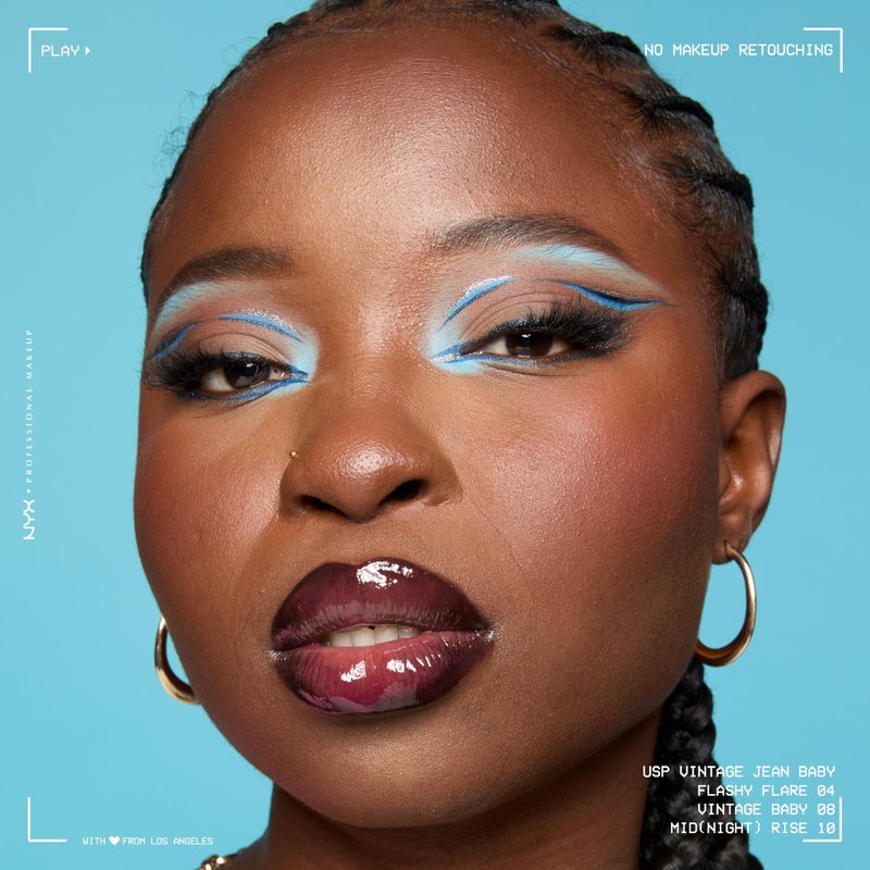 NYX PROFESSIONAL MAKEUP Epic Ink Liner, Waterproof Matte Liquid Eyeliner with Vegan Formula - Mid Night Rise (Deep Navy)