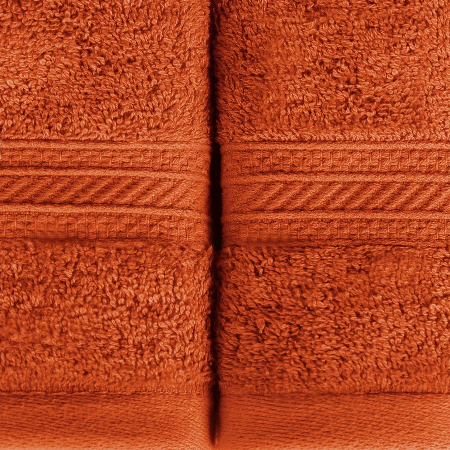Superior 700 GSM Long Staple 100% Combed Cotton, Durable, Plush and Absorbent 6-Piece Single Ply Towel Set - Sandstone