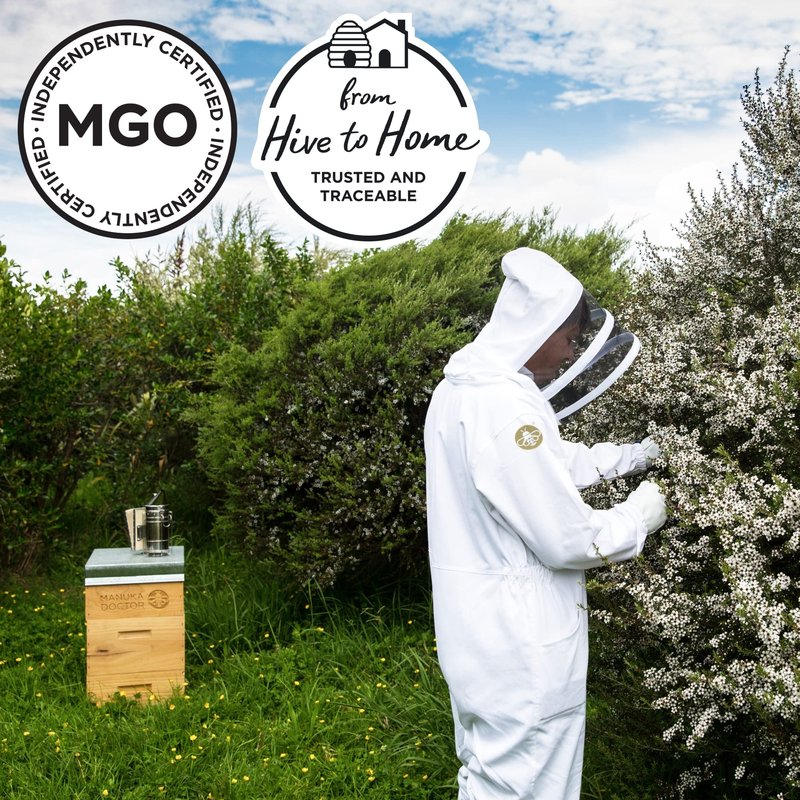 Manuka Doctor - MGO 525+ Manuka Honey Monofloral, 100% Pure New Zealand Honey. Certified. Guaranteed. Raw. Non-GMO (8.75 oz)