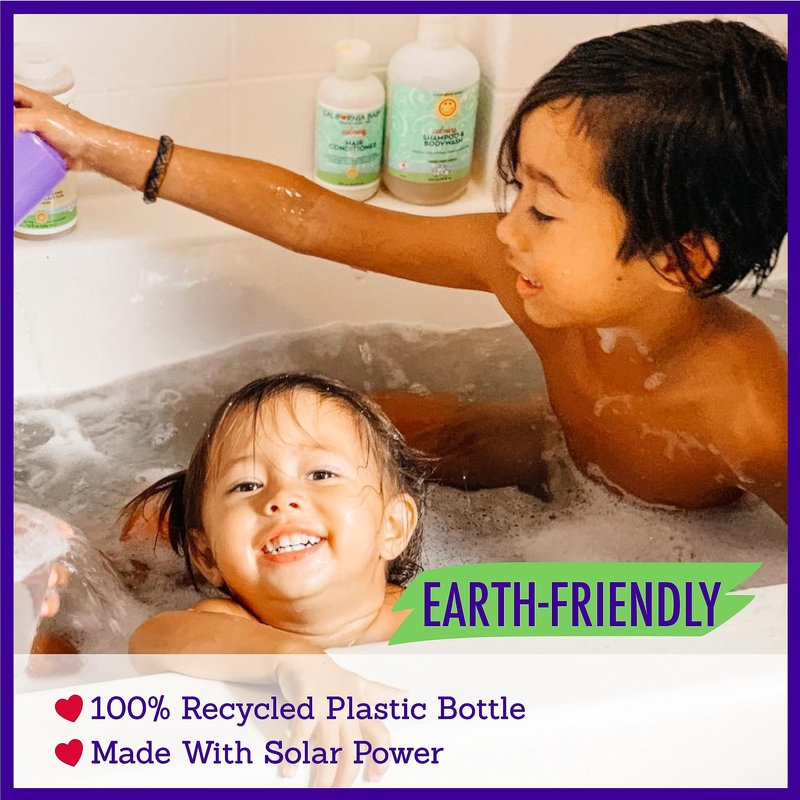 California Baby Calming Baby Shampoo + Baby Wash | 100% Plant-Based | Lavender Body Wash For Sensitive Skin | Hypoallergenic | 517 mL / 17.5 oz.