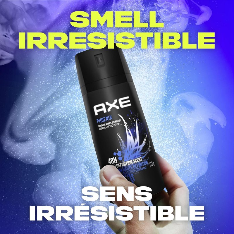 Axe Body Spray Deodorant - Long Lasting Odor Protection | Aluminum-Free Phoenix Scent, 4oz (4 Count)