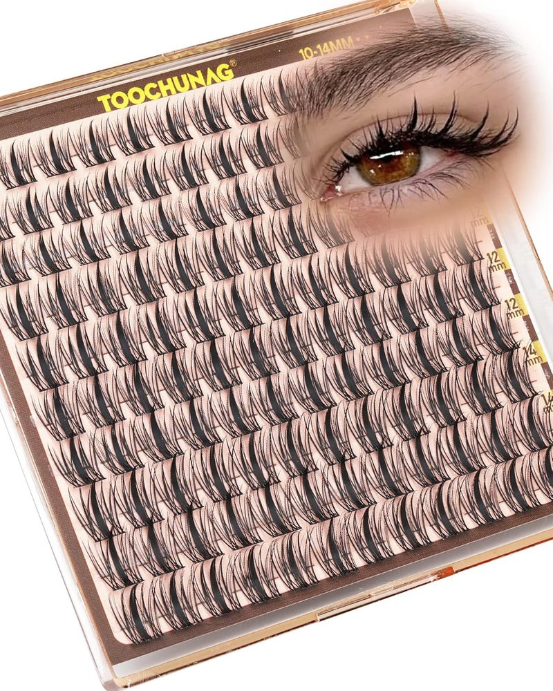 Natural Lash Clusters - Fairy Eyelash Extensions | 10/12/14mm Manga C Curve Wispy DIY Individual Lashes