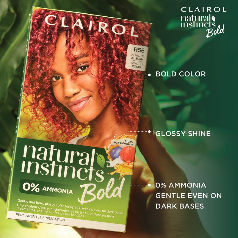 Clairol Natural Instincts Bold Permanent Hair Dye, V26 Violet Passiflora Hair Color, Pack of 1