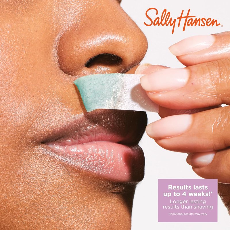 Sally Hansen Wax Strips Kit - Face & Bikini Hair Removal with Vitamin E & Avocado Oil | 10 Count
