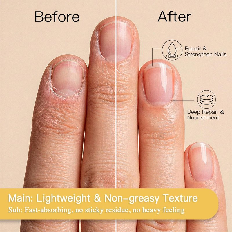 CurvLife Cuticle Oil - Lightweight Non-Greasy Nail Treatment with Curved Brush | Moisturizing Repair for Dry Cuticles