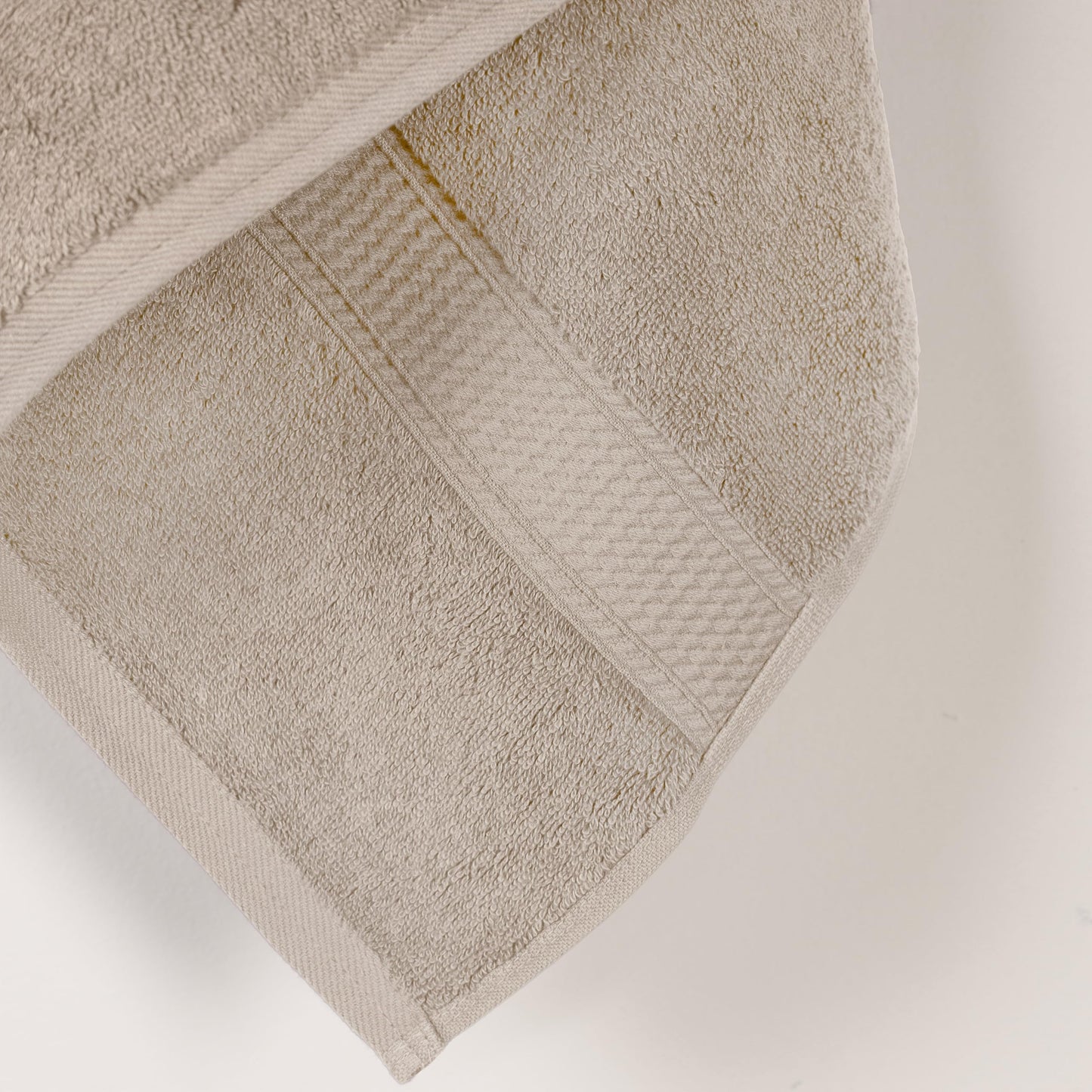 SUPERIOR Egyptian Cotton Plush & Absorbent, Bath Towel Set of 2, Stone