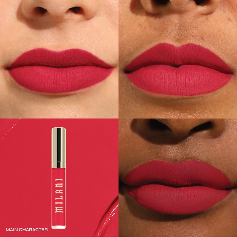 Milani Stay Put Longwear Liquid Lipstick - Smudge-Proof, Kiss-Proof, and Fade-Resistant Formula for All-Day Wear - Main Character