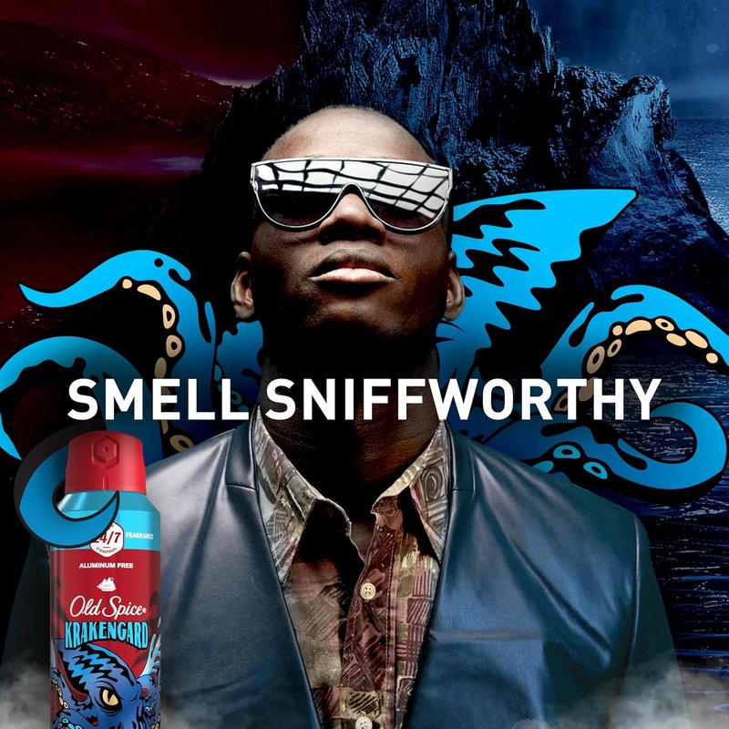 Old Spice Body Spray for Men - Aluminum Free, 24/7 Odor Protection & Lasting Freshness | Krakengard, 5.1 oz (Pack of 2)