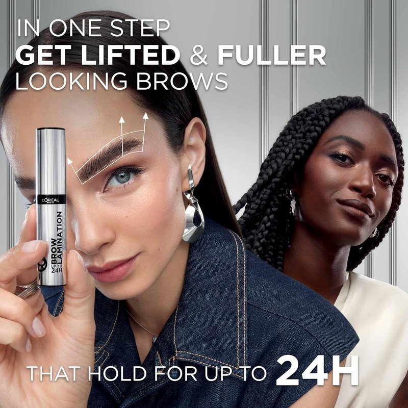 L'Oreal Paris Infallible Brow Lamination Gel - Water-Resistant 24H Longwear, Clear 0.16 Fl Oz