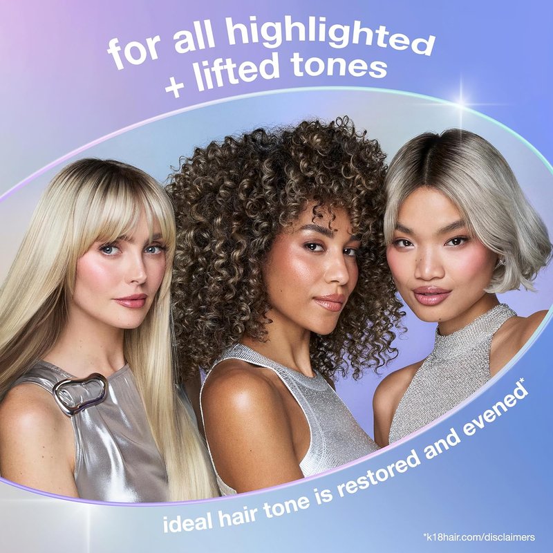 K18 TripleBright Purple Shampoo - Oxidation Defense for Brighter, Longer-Lasting Blonde | 4.2 Fl Oz