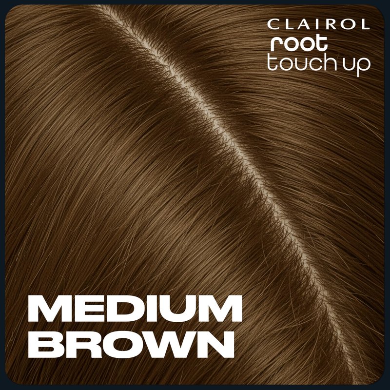 Clairol Root Touch-Up Temporary Hair Coloring Spray, Medium Brown Hair Color | Instant Natural-Looking Gray Root Coverage | Ammonia Free | Lightweight Formula | Pack of 1