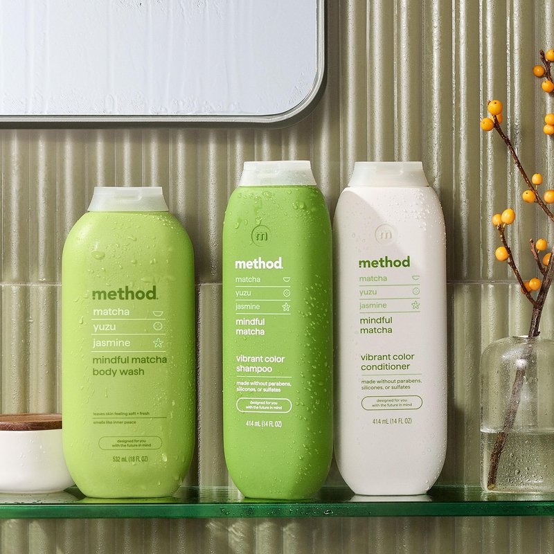 Method Body Wash, Mindful Matcha, Matcha + Yuzu + Jasmine notes, 18oz